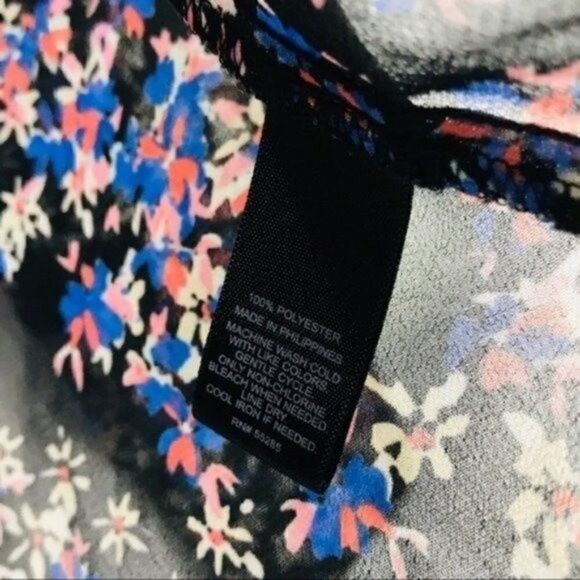 The portofino shirt XS floral long sleeve collar top BoxQ - Picture 4 of 4